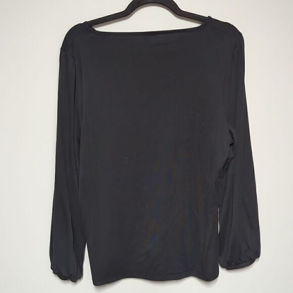 J Crew Long Sleeve Black Blouse - Picture 4 of 6